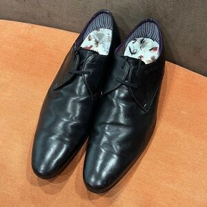 Ted Baker London Hake Black Leather Laced Shoes 11 US